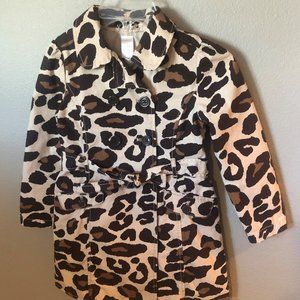 Gymboree Leopard Print Trench Coat
